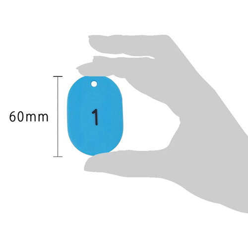 クロークチケット/番号札 スチロール番号札大 (1~50) 空 空 11811SBL