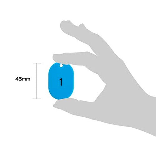 クロークチケット/番号札 スチロール番号札小 (1~100) 空 11813SBL