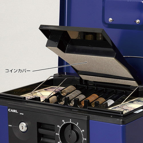 キャッシュボックス/手堤金庫 キャッシュボックス CB-8670 ブルー ブルー 62035-01