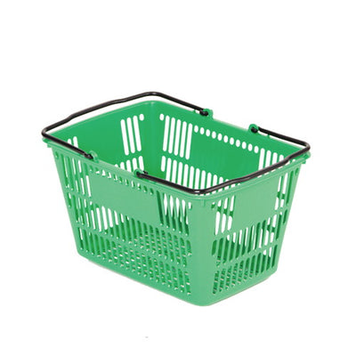 黒取手付角1号セルフバスケット緑20711GRNの商品画像