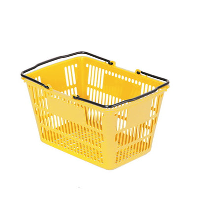 黒取手付角1号セルフバスケット黄20711YLWの商品画像