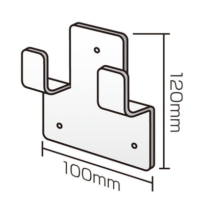 さすまた立て掛け用金具50869-2*の商品画像