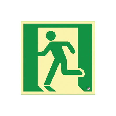 高輝度蓄光誘導標識角型200角56327-2*の商品画像