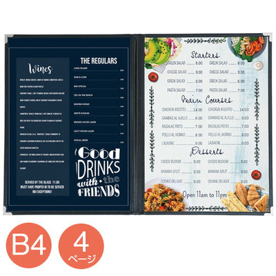 クイックメニューQM-200(B4-4P)黒32586BLKの商品画像