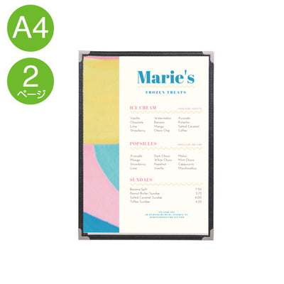 クイックメニューQM-1(A4-2P)黒36016BLKの商品画像