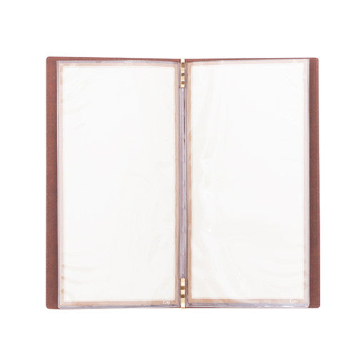 洋風メニューブック ラバーメニューブック RB-104(タテ大) ブラウン 21685BRN