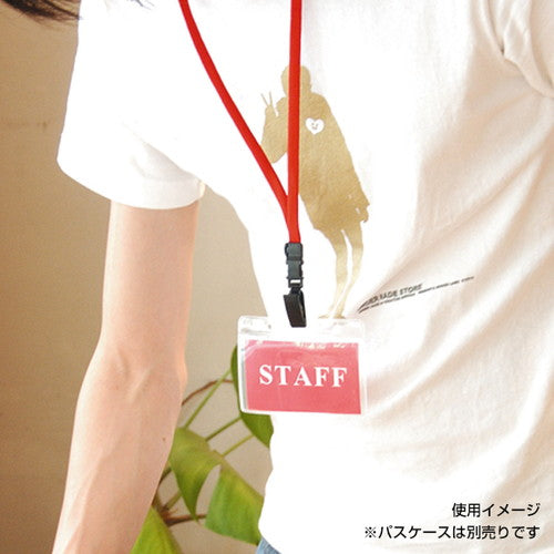 ストラップ付名札 ジョイントストラップ C型(クリップ) レッド レッド 31274RED