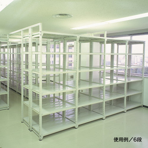 軽中量ボルトレスラック ラック150kg H2100 5段連結 (D620) W1231 5段連結 D620 W1231 50968-12