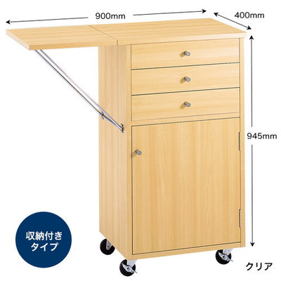 木製作業台ダークブラウン鍵付56536-3*の商品画像