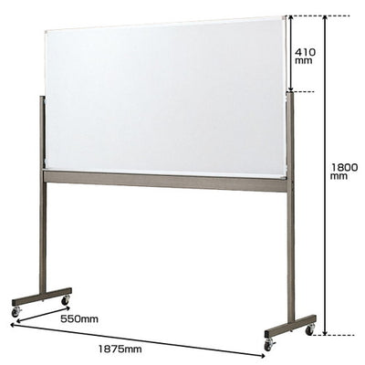 片面固定脚付ホワイトボード1800×90013605***の商品画像