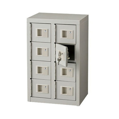 新貴重品ロッカー(シリンダー錠)2列4段52396-1Nの商品画像