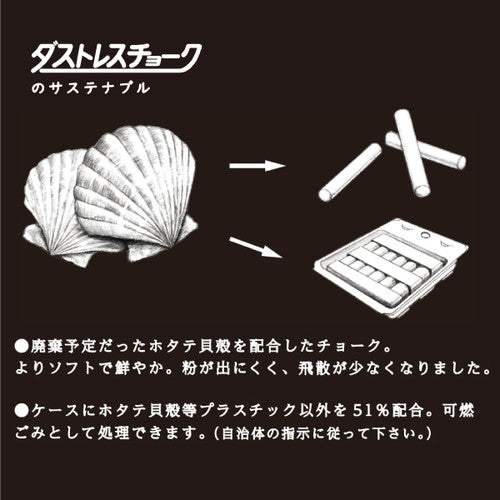 ダストレスシーシェルチョーク 6本入 ホワイト 13909-02