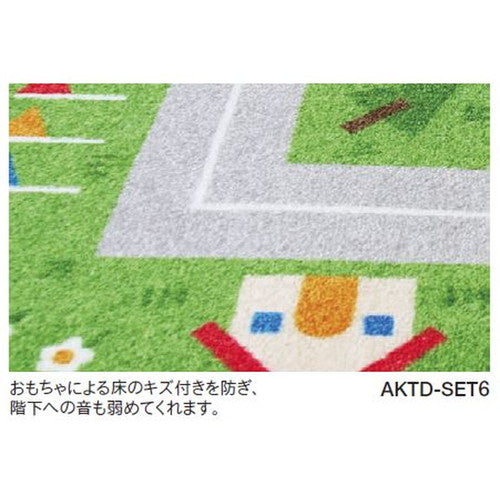 【東リタイルカーペット】【タイルカーペット】ファブリックフロア キッズロードパネルカーペット ケース売り(6枚入)