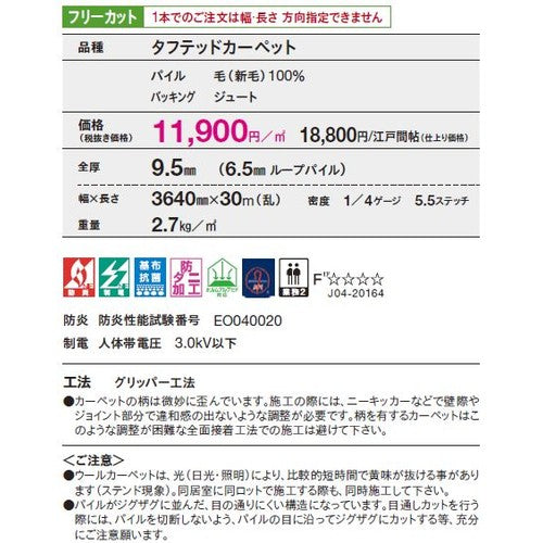 東リ ロールカーペット フレンドエージ フリーカット