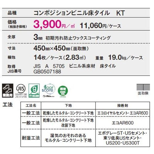 東リ タイル グラノーブル ケース売り(14枚入)