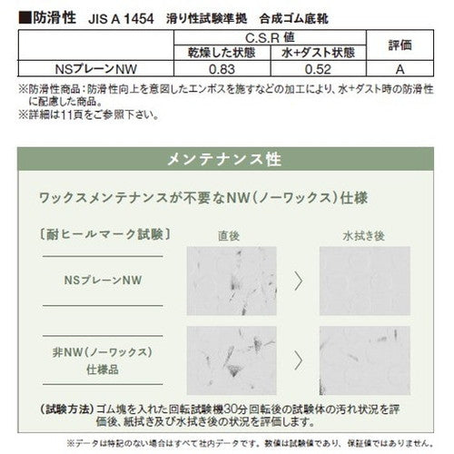 【東リ防滑性シート】 防滑性シート NSプレーンNW 【1m単位での購入可】