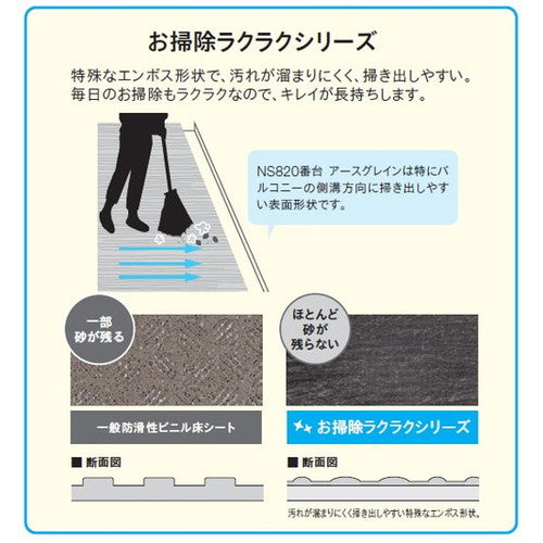 【東リ防滑性シート】 防滑性シート NSシート NS800 1820mm巾 【1m単位での購入可】