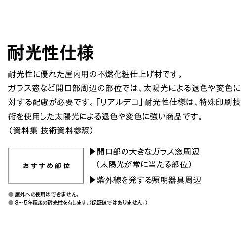 【立面仕上材】【東リ 立面仕上材】リアルデコ 耐光性仕様 1m単位 (WRW9234~WRW9239)