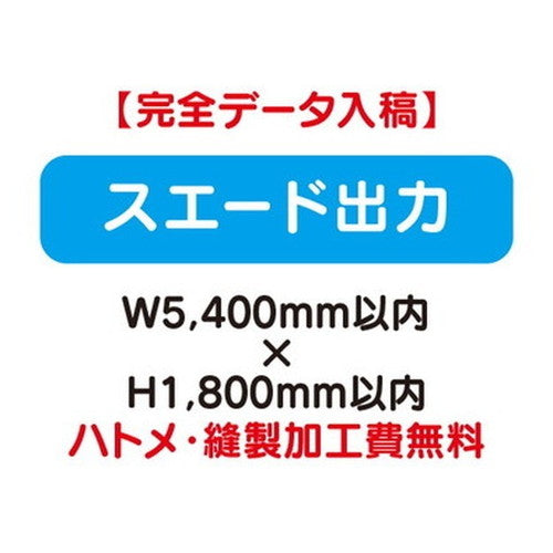 特注オーダー品スエード出力W5400×H1800の商品画像