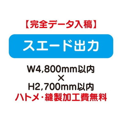 特注オーダー品スエード出力W4800×H2700の商品画像