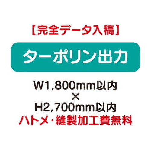特注オーダー品ターポリン出力W1800×H2700の商品画像