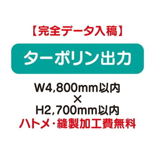 特注オーダー品ターポリン出力W4800×H2700の商品画像