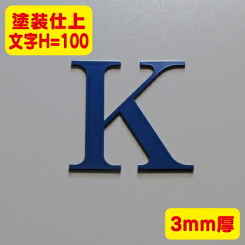 ステンレス切文字塗装仕上げ3mm厚文字H=100の商品画像