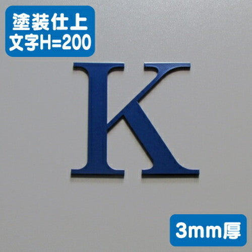 ステンレス切文字塗装仕上げ3mm厚文字H=200の商品画像