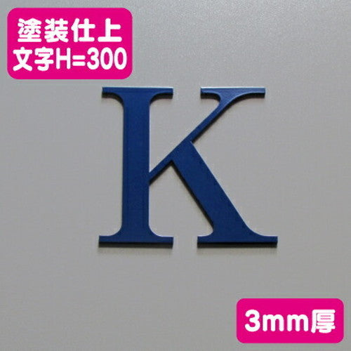 ステンレス切文字塗装仕上げ3mm厚文字H=300の商品画像