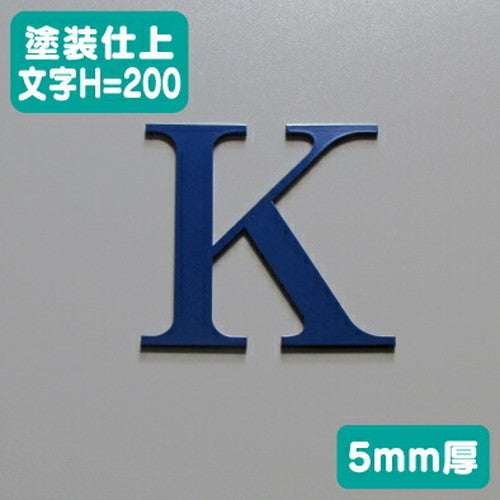 ステンレス切文字塗装仕上げ5mm厚文字H=200の商品画像