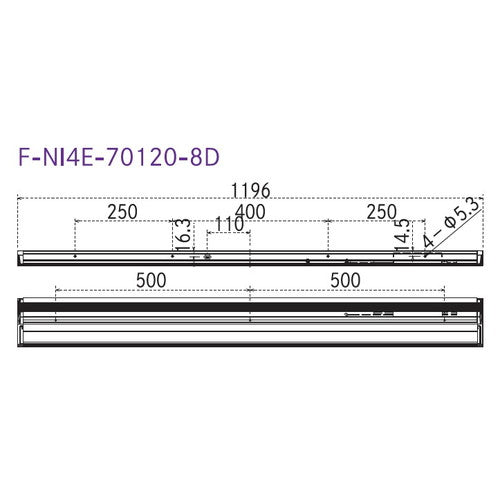 【屋外照明器具】【ナイル4】【W1200 昼光色】【ダウンライト】【H900看板クラス】F-NI4E-70120-8D-A NILE4(ナイル4) 昼光色