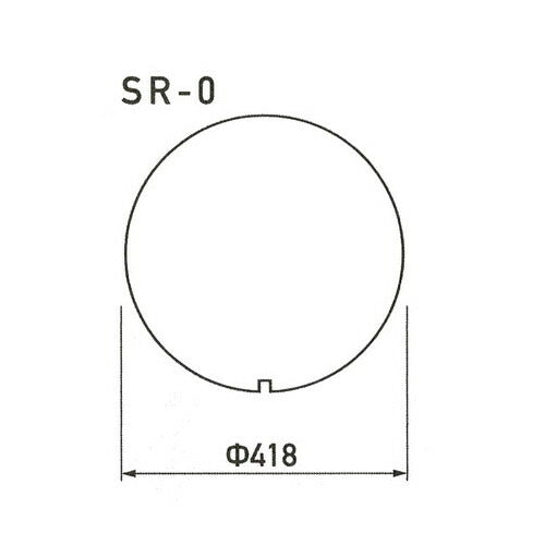 GXスーパーカーブミラーサイン上面板(白無地)SR-0