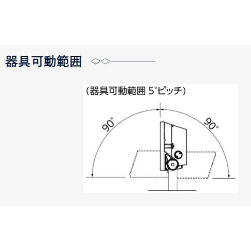 【LED投光器】【レディオック フラッド ネオ】【120クラス】ECF12040M/NSAN8/DG 中角 昼白色(ダークグレイ)