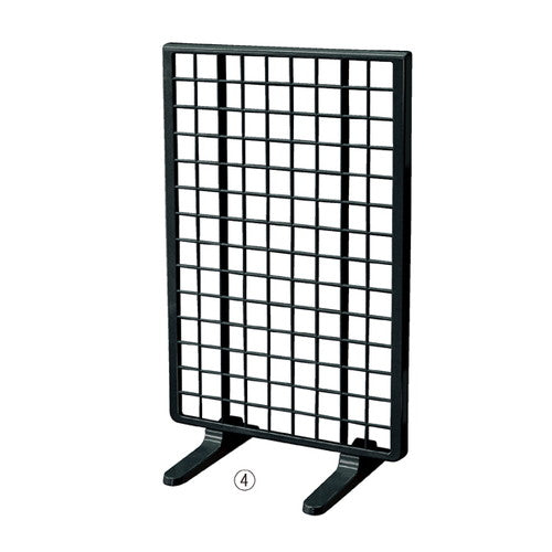店舗用品店舗什器樹脂製卓上ネットスタンド黒の商品画像