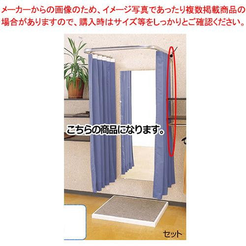 店舗用品店舗什器壁面用フィッティングルームU型直付柱クロームの商品画像