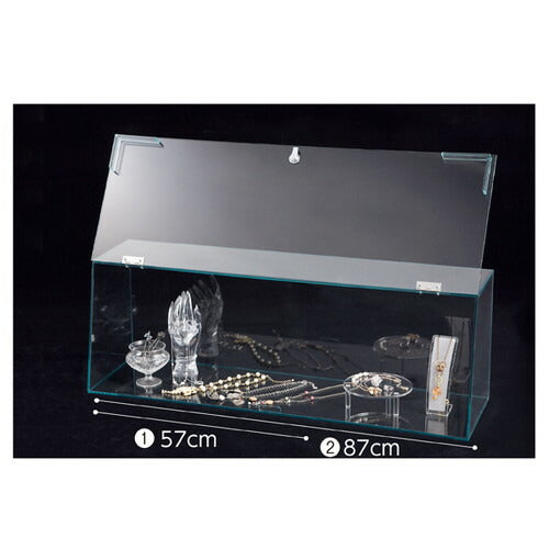 店舗用品演出用品ショーケースボックス(鍵付き)W87cmの商品画像