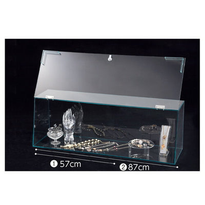 店舗用品演出用品ショーケースボックス(鍵付き)W87cmの商品画像