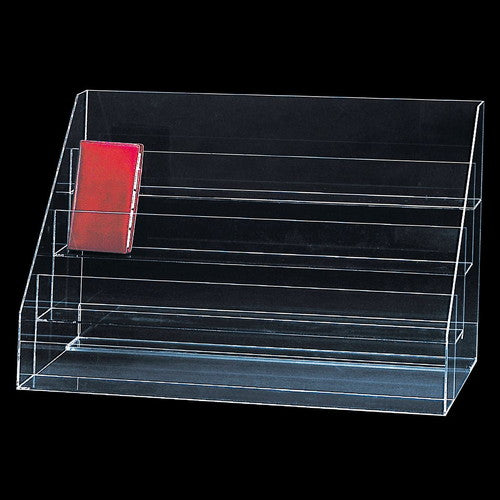 店舗用品演出用品透明アクリル手帳ケースW60cm4段の商品画像