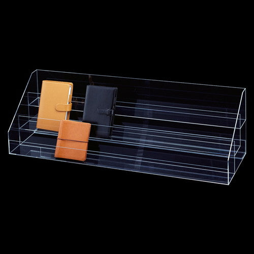 店舗用品演出用品透明アクリル手帳ケースW90cm3段の商品画像