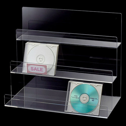 店舗用品演出用品CD/DVD陳列ケース3段の商品画像