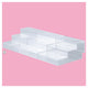 店舗用品演出用品スライド式ディスプレイクリア2段の商品画像