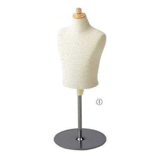 店舗用品ディスプレイ用品子供芯地ニット卓上トルソー(腕無し)身長120cm(7才)の商品画像