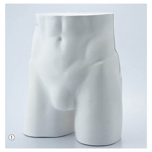 店舗用品ディスプレイ用品紳士パンツ用卓上ディスプレイシルバーメタリックの商品画像