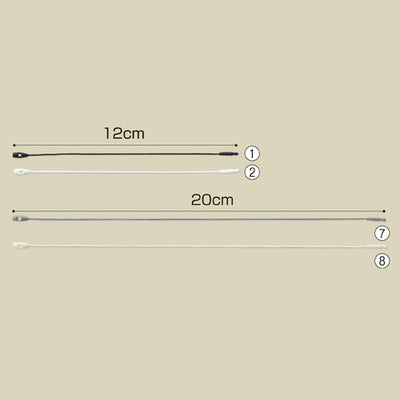 店舗用品販促用品糸ロックスL12cm黒【100本】の商品画像