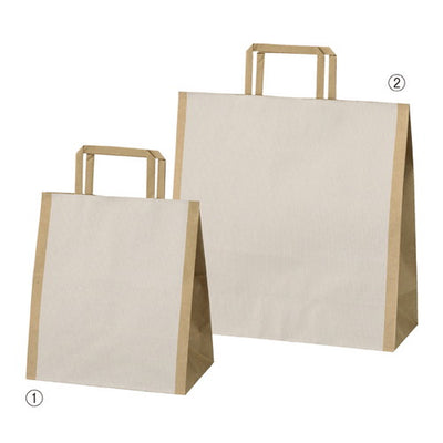 店舗用品ラッピング用品手提げ紙袋シンプルクオリティ22×14×25cmの商品画像