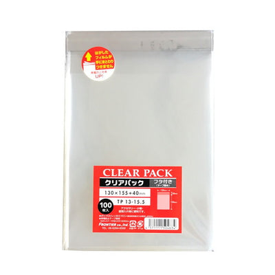 店舗用品ラッピング用品クリアパックOPP透明袋(テープ付き)13×15.5cmの商品画像