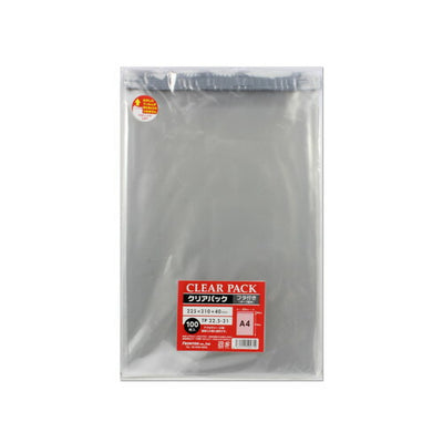 店舗用品ラッピング用品クリアパックOPP透明袋(テープ付き)22.5×31cm(A4)の商品画像