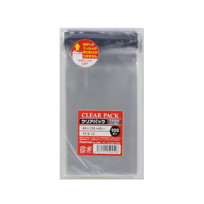 店舗用品ラッピング用品クリアパックOPP透明袋(テープ付き)8×12cmの商品画像