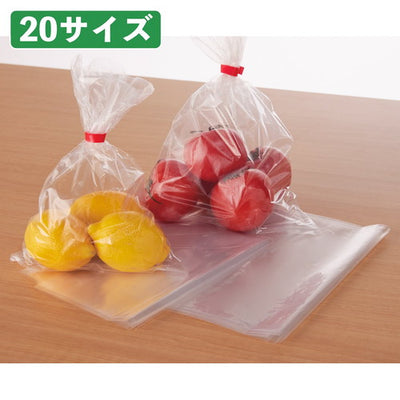 店舗用品ラッピング用品厚口透明ポリエチレン規格袋0.06mm厚50枚23×34cm(12号)の商品画像