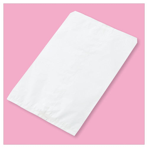 店舗用品ラッピング用品無地純白ベロ付き平袋20×19.5cmの商品画像